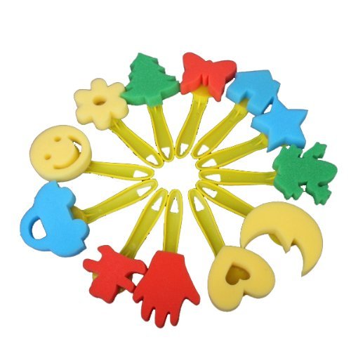 12 pcs colore differentes formes enfants peintu...