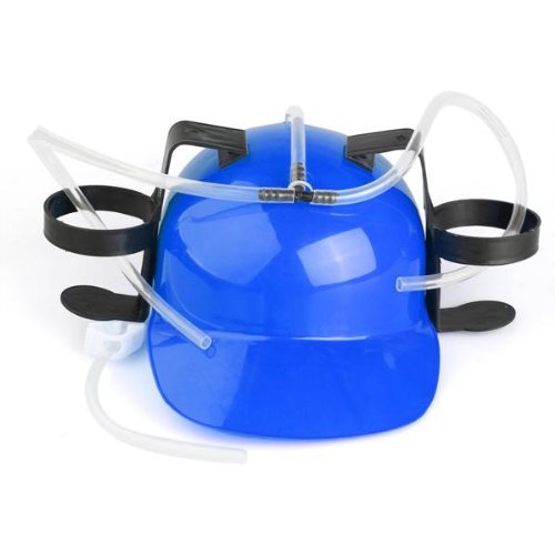 Casque avec support de boisson alcool biere cou...