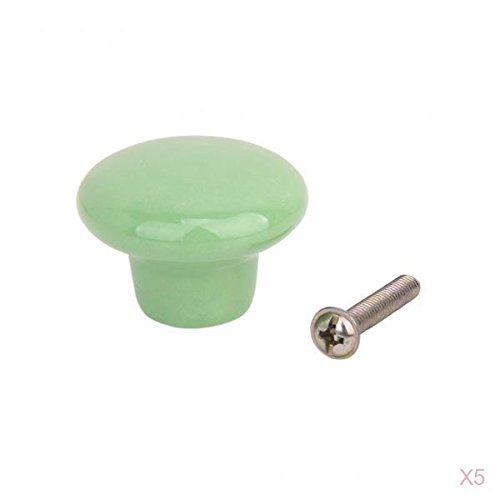 5 x Poignée de Traction Boutons Ronds en Cérami...
