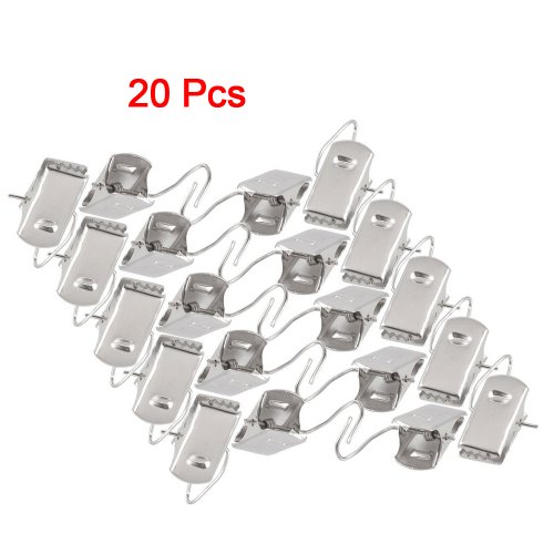 20 x crochet/clip de rideau en metal couleur ar...