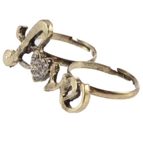 Bague love de strass cristal de style europeen ...