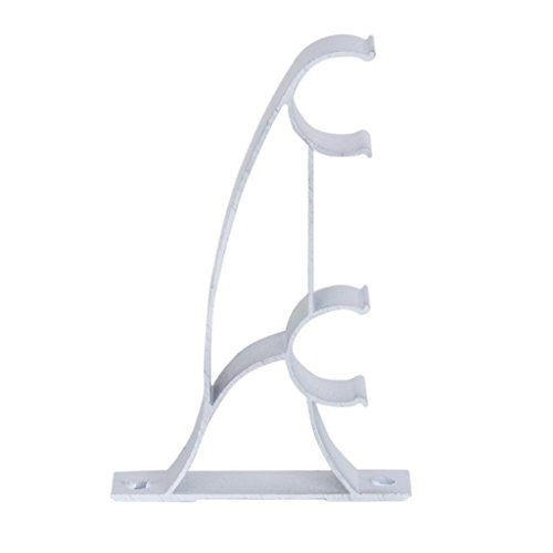 2pcs metal tringles a rideaux double poles supp...
