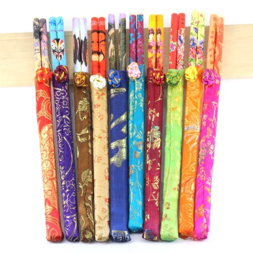 10 paires de baguettes chinois en bambou