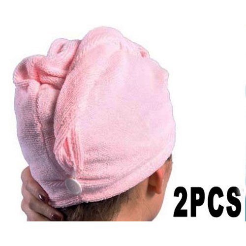 2 x serviette de sechage pour cheveux pour dame...