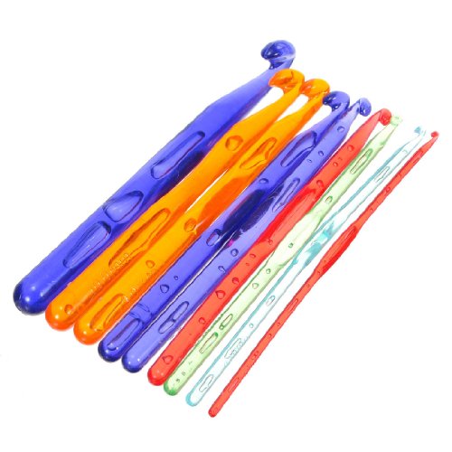 9pcs crochets tricot aiguilles en Plastique Mul...