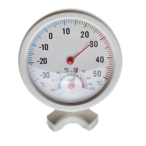 Thermometre hygrometre aiguille cadran rond tes...