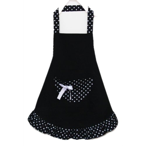 Belle coton motif de polka dot travail chefs de...