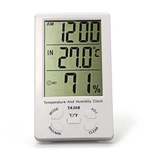 Ecran led thermometre hygrometre digital interi...