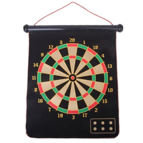 Cible de flechettes a double face magnetique su...