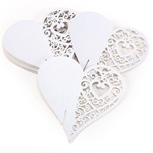 20pcs carte de verre porte-noms marque-places c...