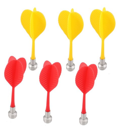 Dcolor 6 x Cible Rouge Jaune flechettes magneti...