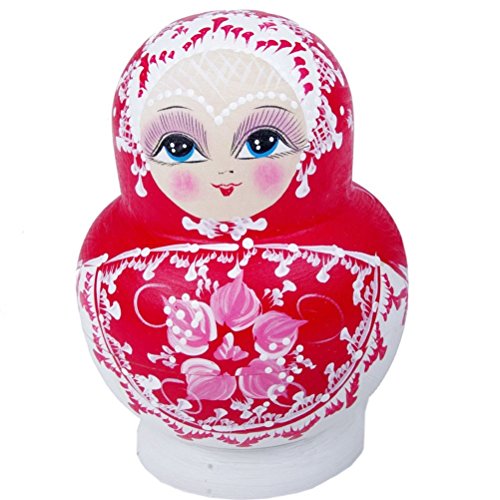 Ensemble de 10pcs russe en bois poupées matrioc...