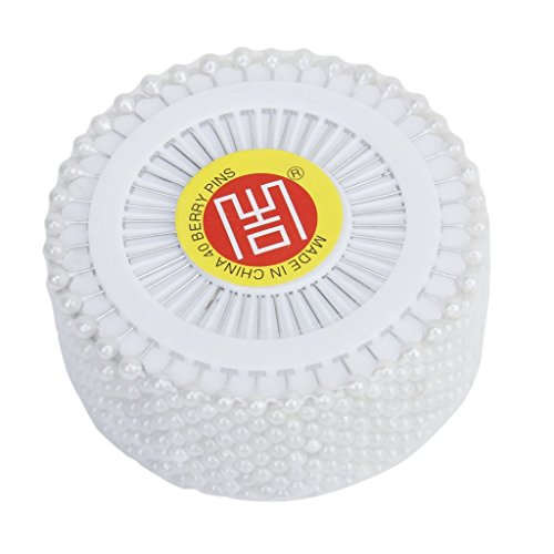 BOMIEN Bomien 480 pcs Épingles Droites Pins Épingles à Tête Ronde avec Fausses Perle pour Couture Décoration de Mariage Artisanat DIY - Blanc 0889081067986 (0889081067986)