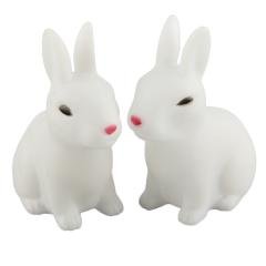 BOMIEN Bomien 2 Lampes Lapin LED Colorées Mignon Veilleuses Changement de Couleur Décoration Nuit Lumière 0889081068013 (0889081068013)