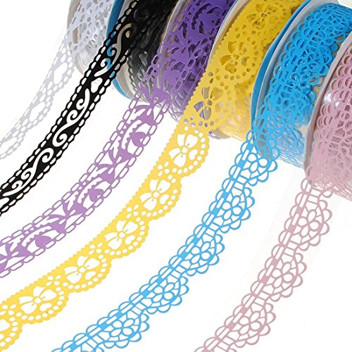 BOMIEN Bomien 6pcs Ruban de Dentelle Adhésif Collant Garniture Décorative Craft Décoration 0889081068105 (0889081068105)