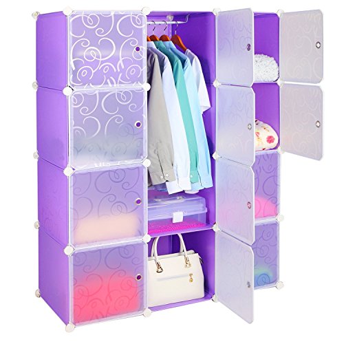 Étagères de rangement diy plastique amovible 12...