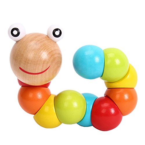 DEHANG - Jouet en Bois - Chenille à Tortiller -...