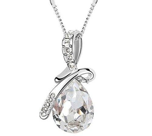 Mustbe Blanc chaud Bling cristal Swarovski Collier avec pendentif cœur en argent sterling 925 Italie 0889249203935 (0889249203935)