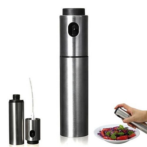 hkyrd En acier inoxydable avec pompe vaporisateur Huile Olive bouteille pulvérisation peut Pot à ustensiles de cuisine 0889250126889 (0889250126889)