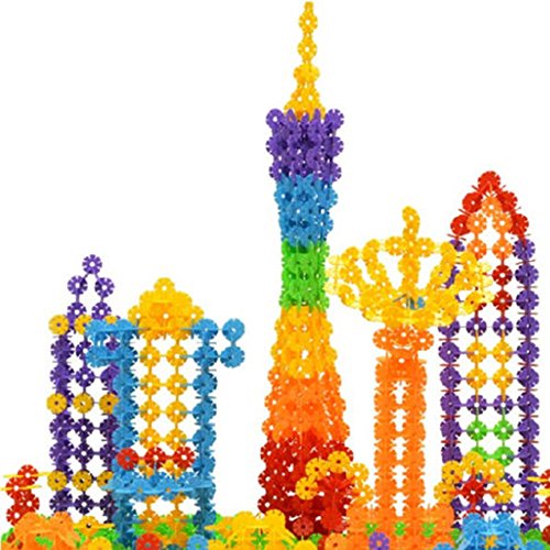Seguryy 300 PCS Kids Snowflake Creative Buildin...