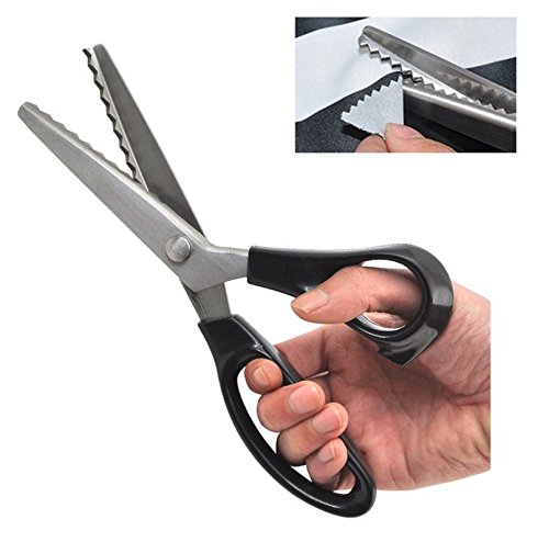 Ciseaux de couture crantés pour cuir et tissu à...