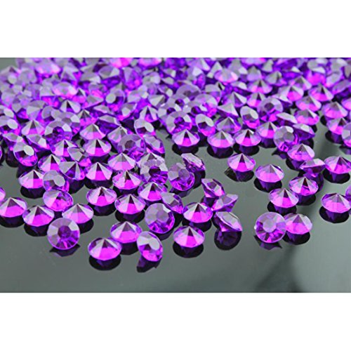 LovelyLifeAST 4,5 mm Mariage Décoration Scatter Table confettis Cristaux Diamants en acrylique, Violet foncé, 5000pcs code EAN 0889577090962 