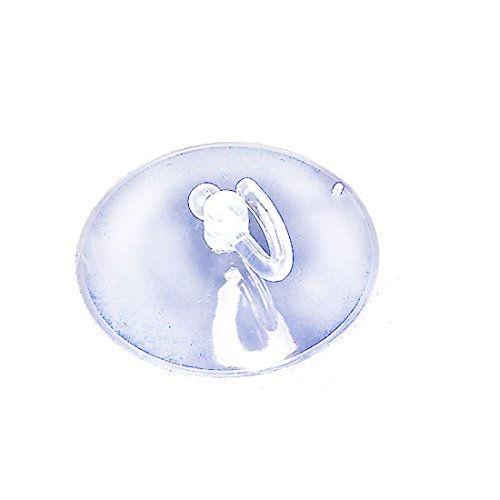 10 x Crochets à ventouse en plastique transparents
