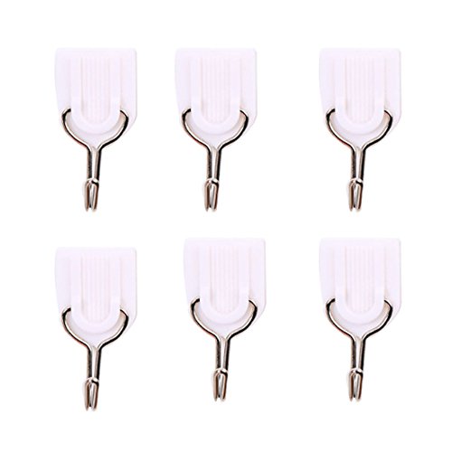 6Pcs Blanc Salle de bain Crochet de porte Croch...