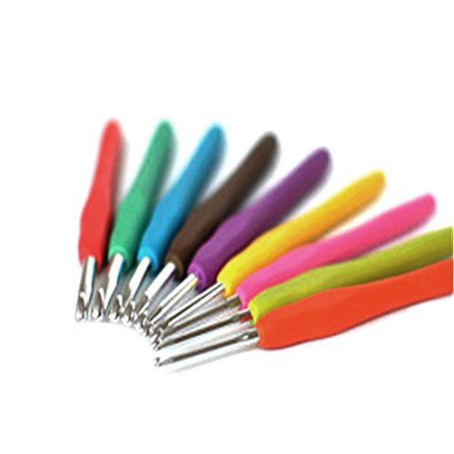 2016 New 9Pcs Mixed Metal Crochet Kit Crochet M...