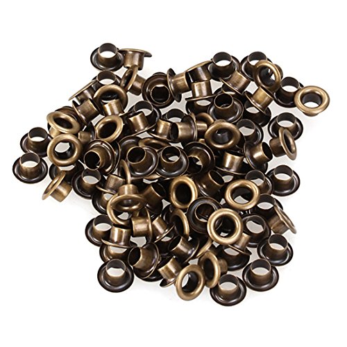 200pcs Vintage Brass Métal Œillet Grommet pour ...