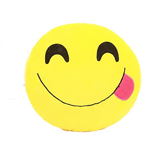 Lavable Emoji Oreiller doux farcies poupée rond...