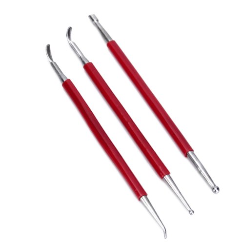 3 pièces en acier inoxydable cire sculpteurs ou...