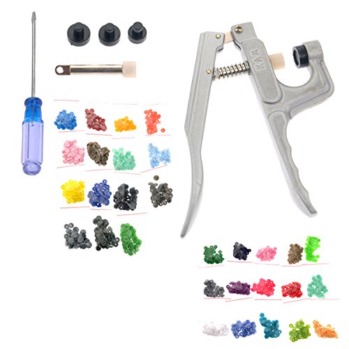 WINOMO Kam fixation snap kit pinces avec 150pcs t3 t5 150pcs boutons en plastique couleur aléatoire code EAN 0889736801972 