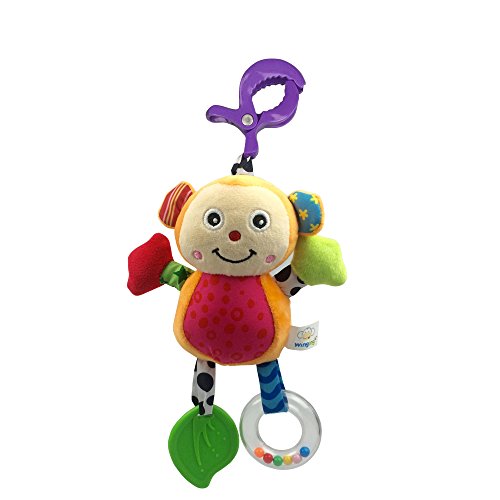 Wingingkids Bébé Poussette Jouet Doux Bébé hochets cloches avec anneau de dentition jouet avec Multi Fonctions pour nouveau-né précoce développement 0889743541144 (0889743541144)