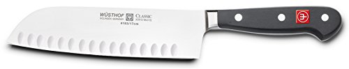 Tr4183 classic couteau santoku lame alvéolée 17 cm