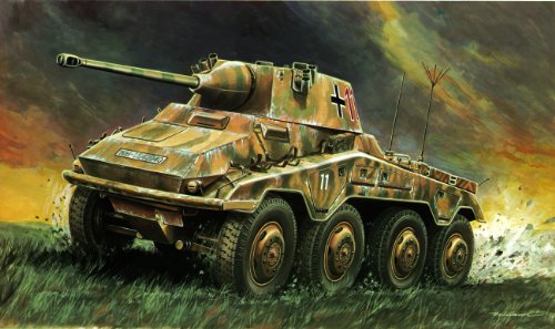 - i202 - maquette - chars d'assaut - sd kfz 234...