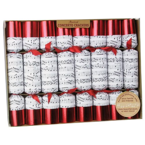 Lot de 8 Christmas Crackers Concerto musical 25...