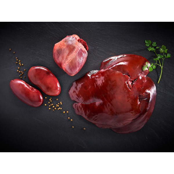 CŒUR, FOIE OU ROGNON DE PORC 
