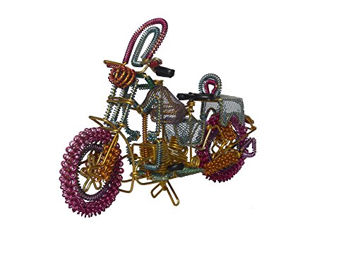 Home Decor Sculpture - Moto fait main de fil, d...