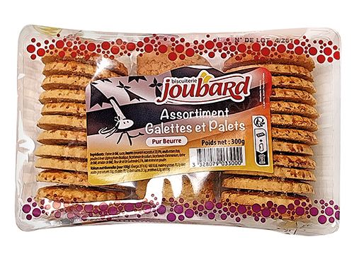 BISCUITERIE JOUBARD ASSORTIMENT GALETTES ET PALETS code EAN 1033669 