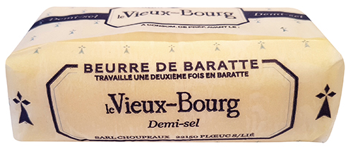 LE VIEUX-BOURG BEURRE DE BARATTE DEMI-SEL code EAN 1041025 