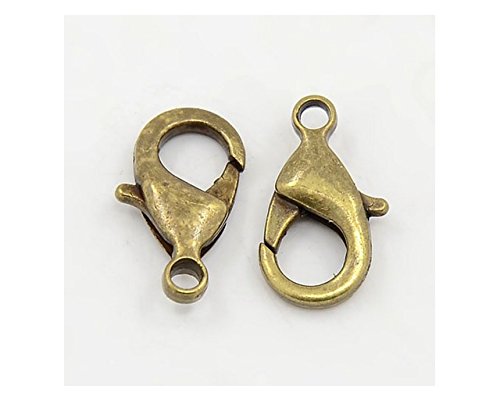 LOT DE 30 FERMOIRS MOUSQUETONS METAL BRONZE 12 ...