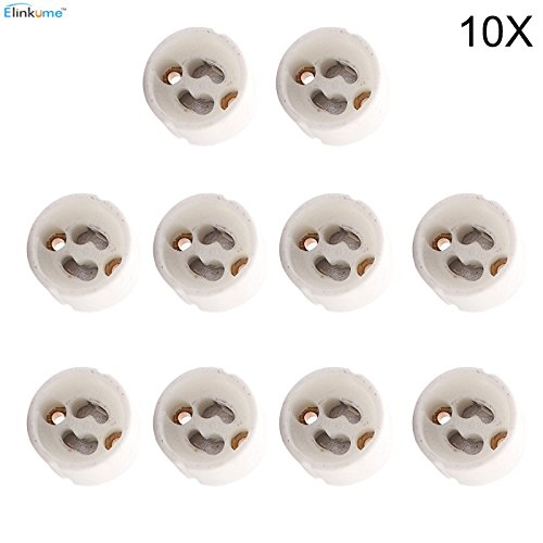 Elinkume 10X GU10 LED Socket Douille de Lampe e...