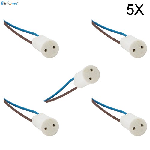 Elinkume 5X G4 Douille de Lampe en Céramique Co...