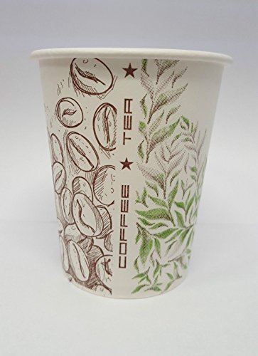 Westinnhouse 1000 pièces tasse café Gobelets en Papier dur papier Gobelet Gobelet en carton 180ml café/Tea code EAN 1108140009545 