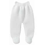 BEBE9 CREATION Pantalon avec pieds maille blanc naissance code EAN 1116010 
