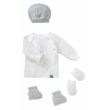 BEBE9 CREATION Lot maternité maille blanc et gris naissance code EAN 1116040 