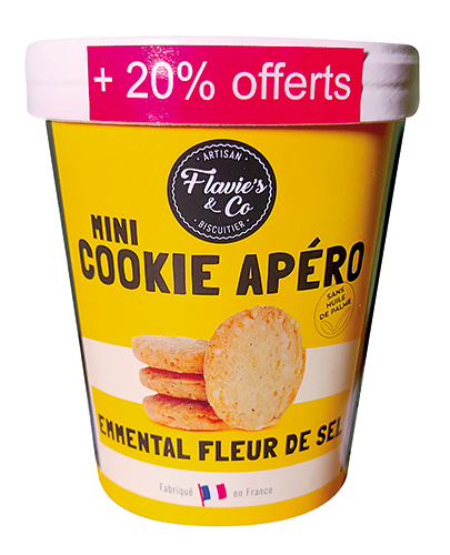 MINI COOKIES APÉRO EMMENTAL FLEUR DE SEL