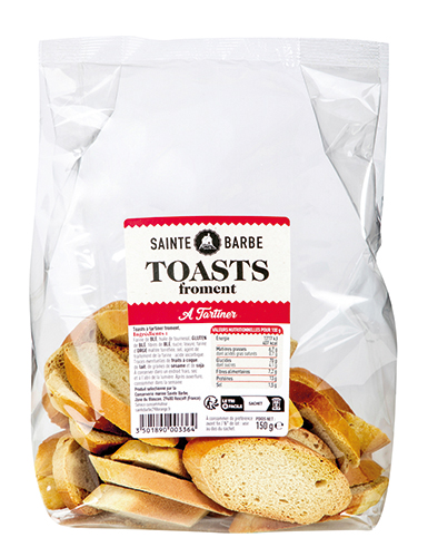 SAINTE-BARBE TOASTS AU FROMENT code EAN 1136985 