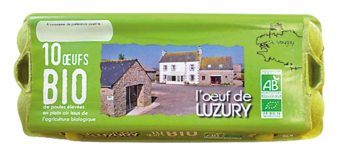 LA FERME DE LUZURY 10 ŒUFS BIO code EAN 1139977 